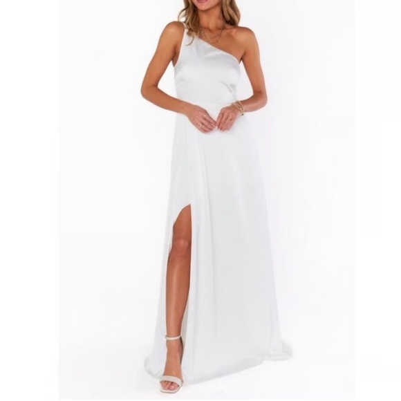 Show Me Your MuMu Dresses & Skirts - Show Me Your MuMu Shannon One-Shoulder Dress in White
